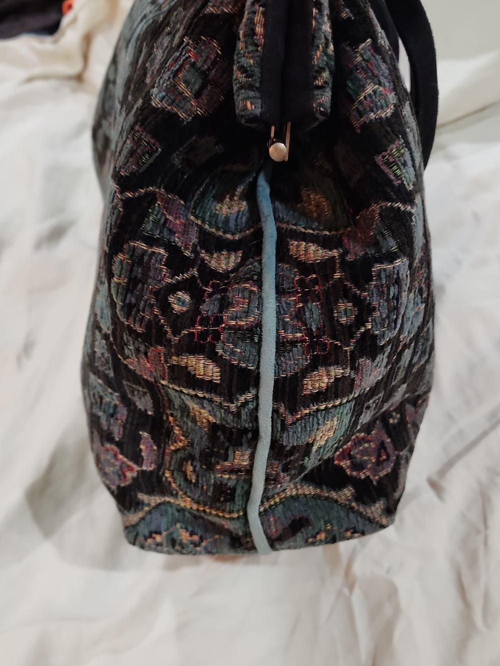 Atenti Pioneer Black/Teal Tapestry Bag in Excellent Condition - Picture 3 of 10